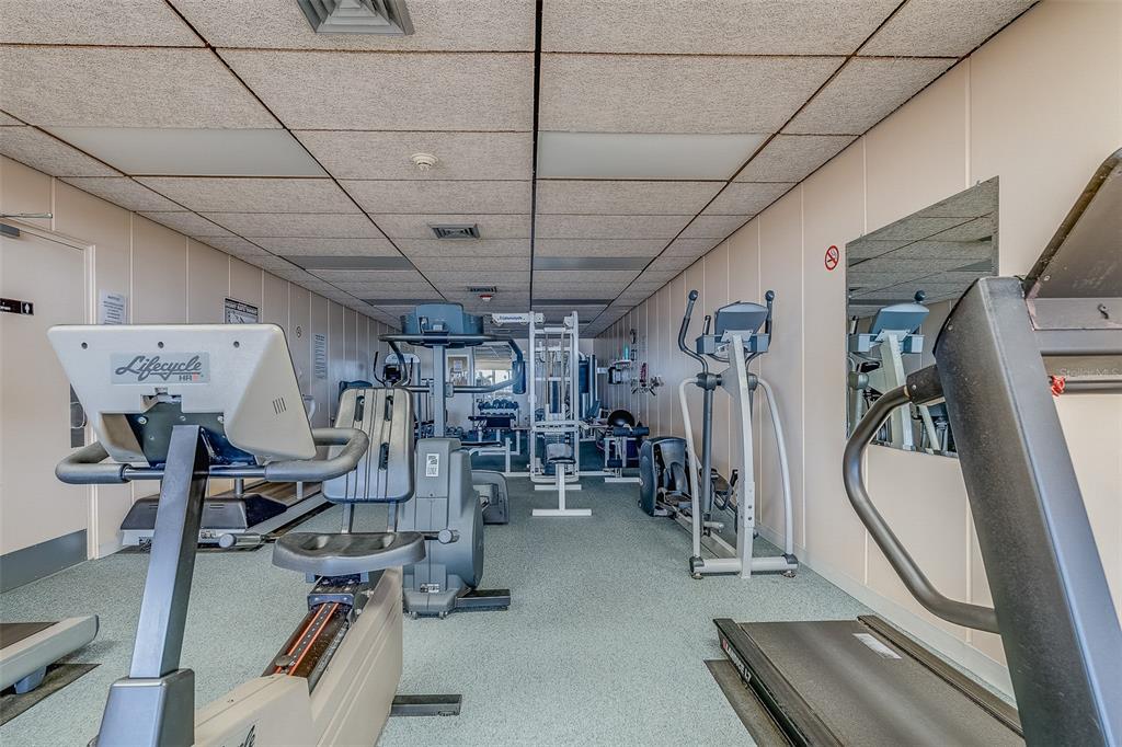 17920 Gulf Boulevard, Unit 1205 Redington Shores, FL 33708 - Photo 50 of 67 a view of a room with gym equipment