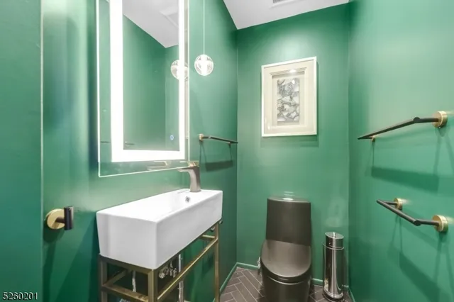 a bedroom with a bed and dresser