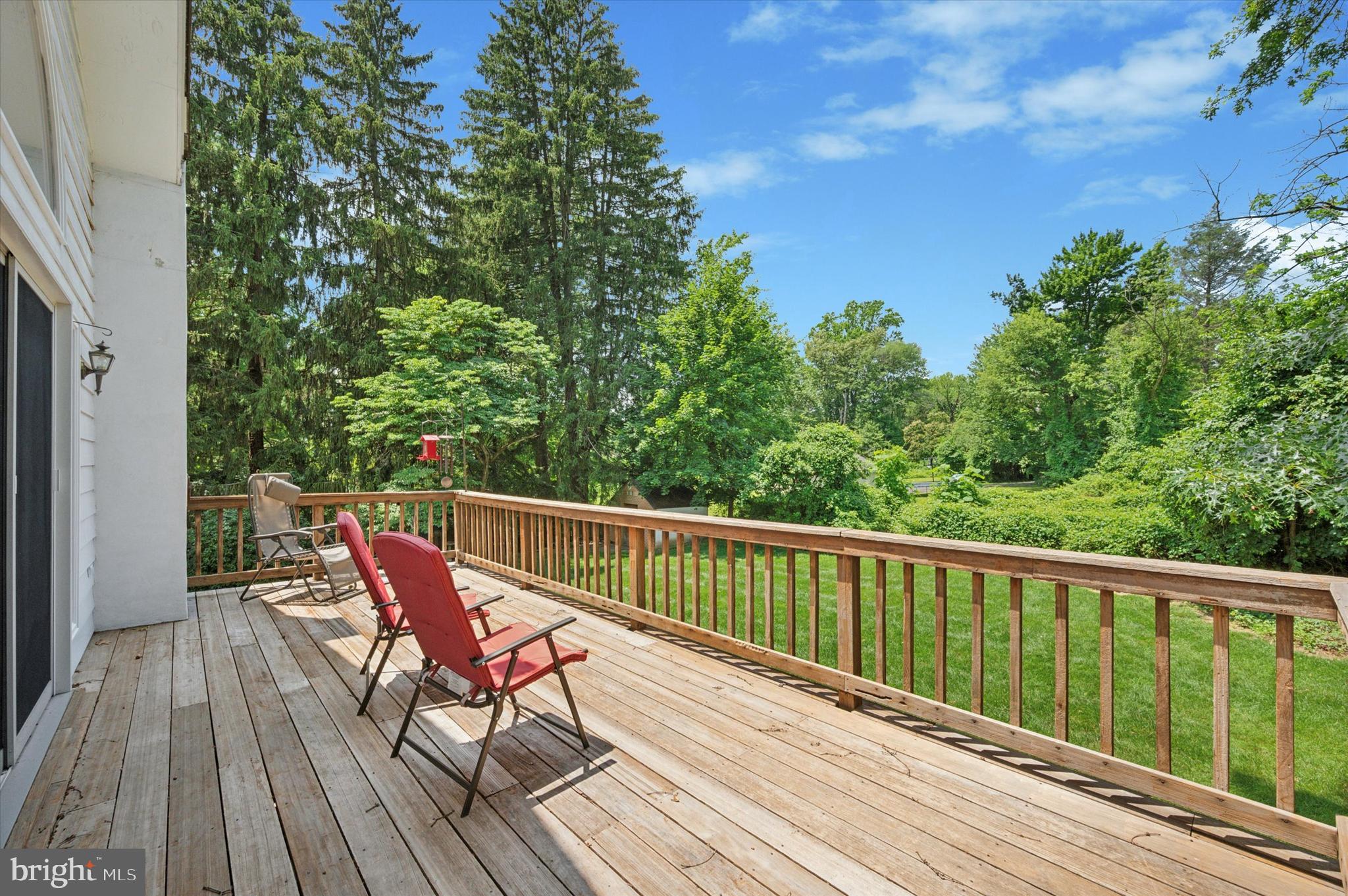 2440 Walton Road Huntingdon Valley, PA 19006 - Photo 29 of 47 a view of deck with furniture and trees