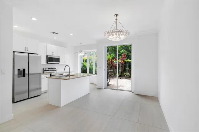 a bathroom with a bathtub and a sink