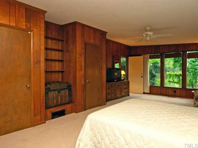 The master bedroom has three closets (two of them cedar lined!) and plenty of room for an office or sitting area. Master Bedroom