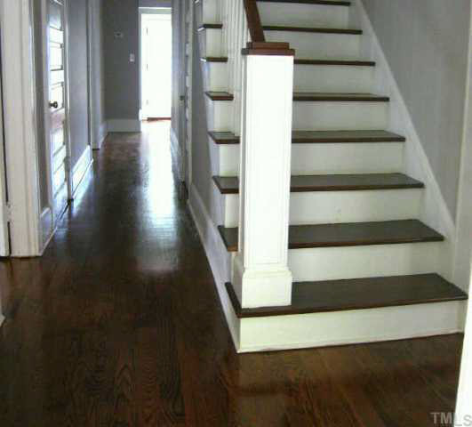 227 Elm Street Raleigh, NC 27601 - Photo 2 of 10 Beautiful foyer with new oak hardwood floor & stairs Other