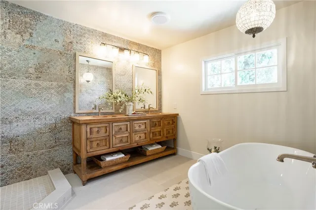 a bathroom with a sink and a bathtub