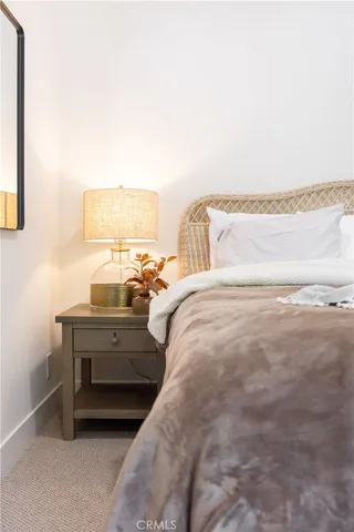 a view of a living room with a large window