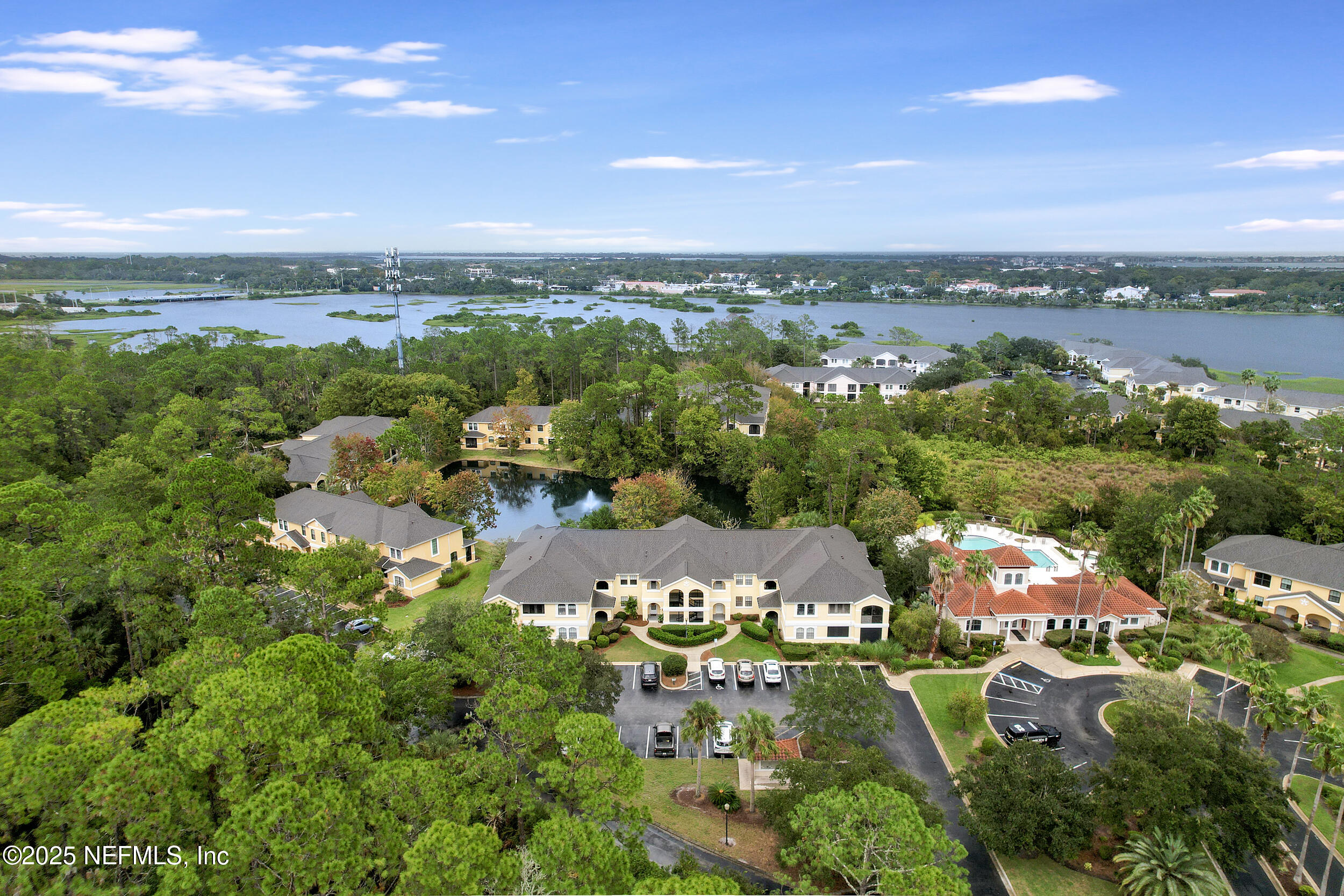 1125 Vista Cove Road St. Augustine, FL 32084 - Photo 42 of 62 an aerial view of residential houses with outdoor space and river