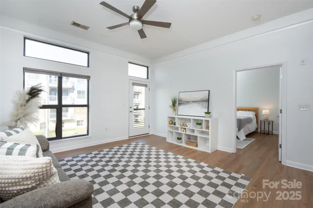 a bedroom with furniture and window