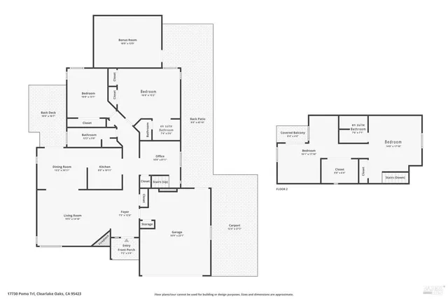 $349,000 | 17730 Pomo Trail, Clearlake Oaks, CA 95423
