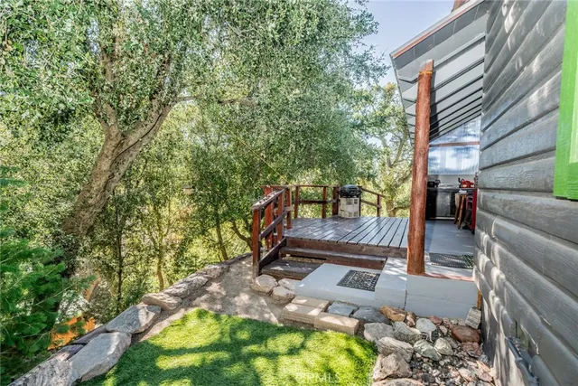 a view of an outdoor space with seating