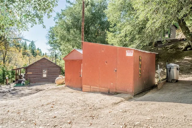 a backyard of a house