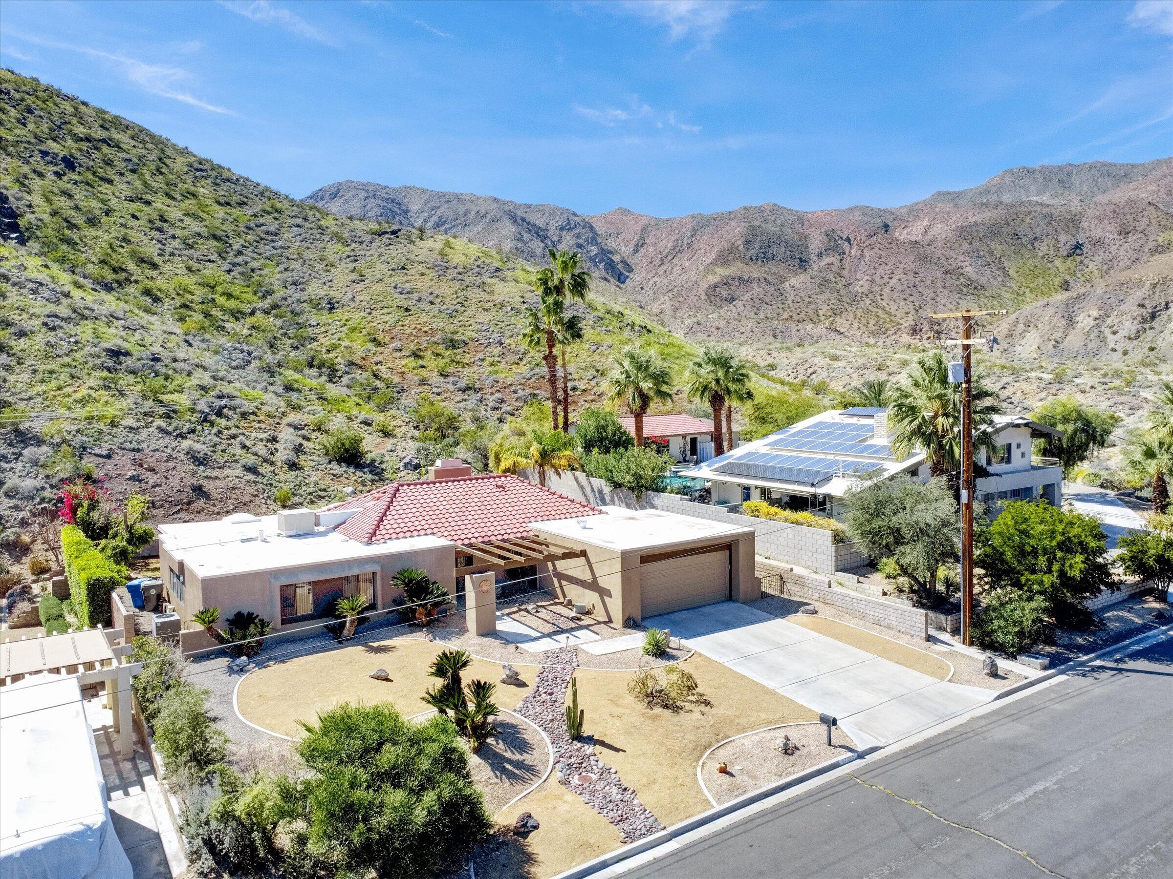 67805 Foothill Road Cathedral City, CA 92234 - Photo 21 of 22 an aerial view of a house with a garden