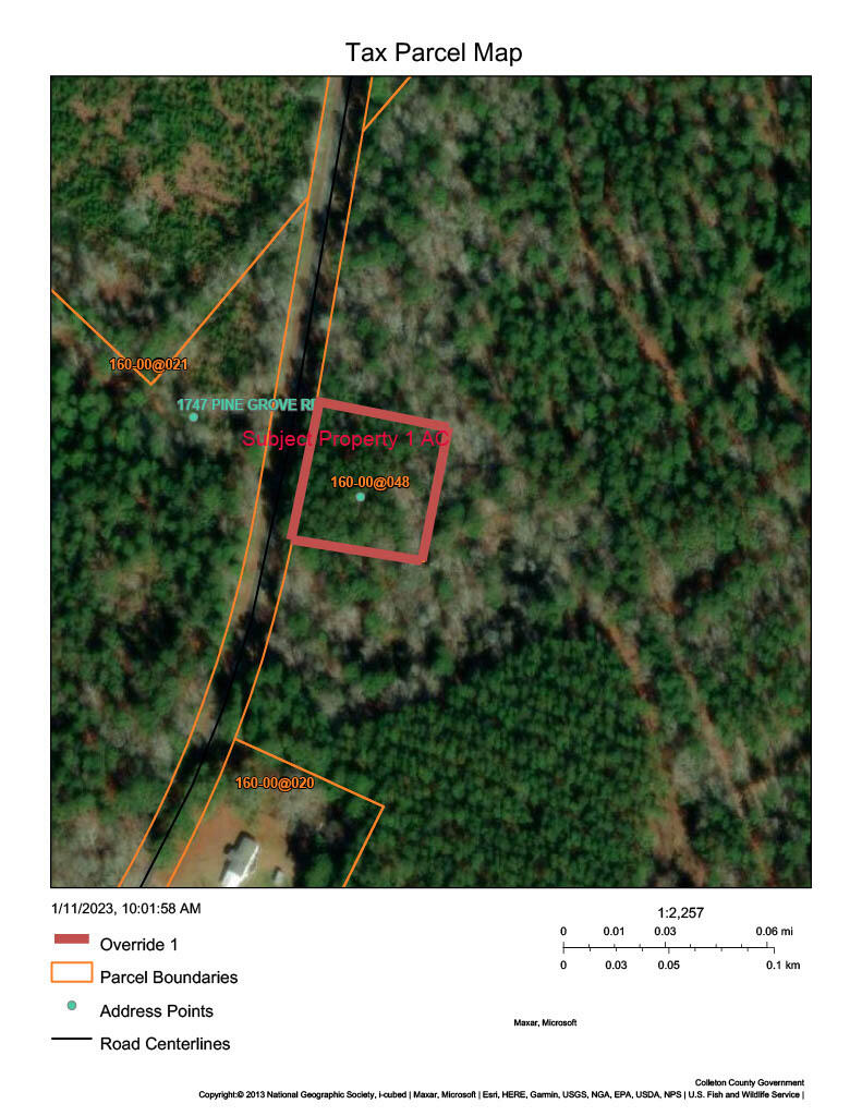 0 Pine Grove Road Ruffin, SC 29475 - Photo 7 of 7 Tax Parcel Map1024_1