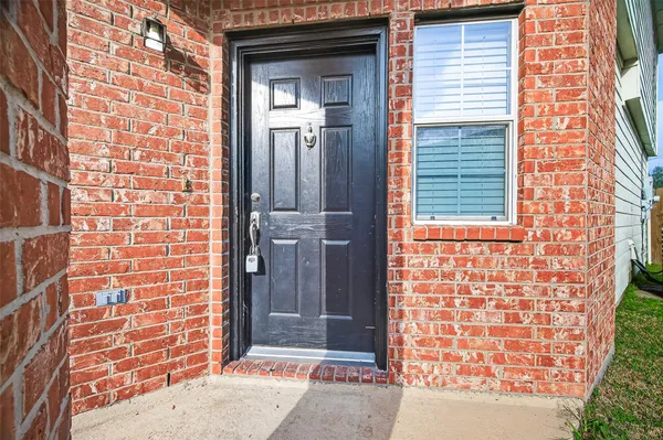 a view of front door of house