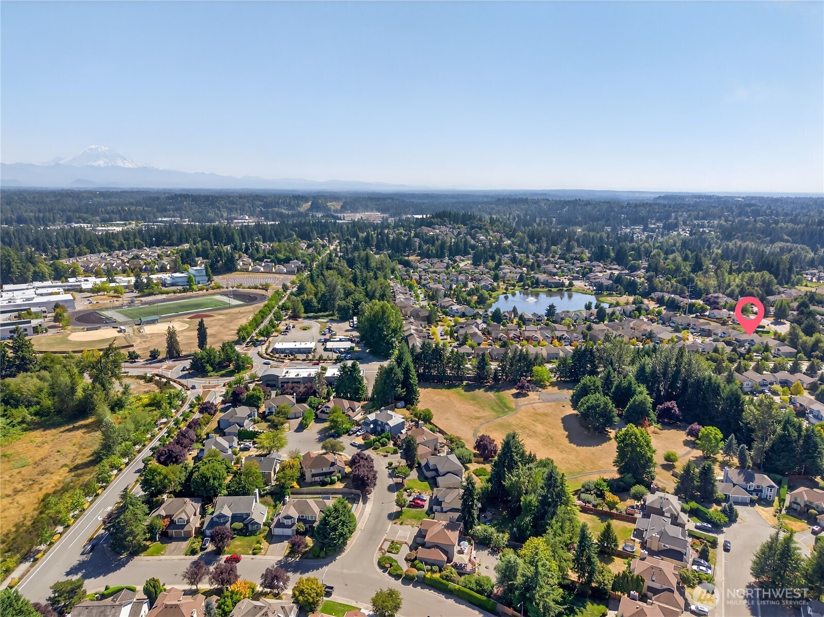 25621 160th Place Southeast Covington, WA 98042 - Photo 36 of 37 an aerial view of a city with lots of residential buildings