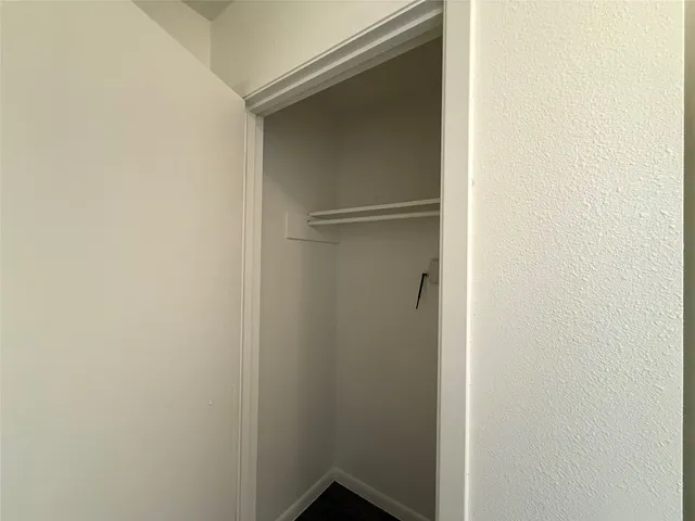 a small space with wooden floor