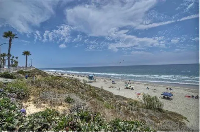 a view of beach and ocean