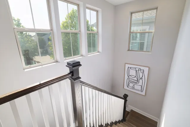 a view of an entryway with a window