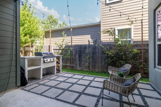 a room with porch and furniture