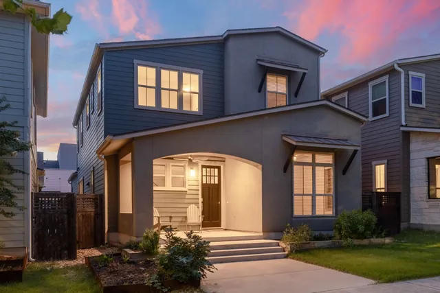 a front view of a house