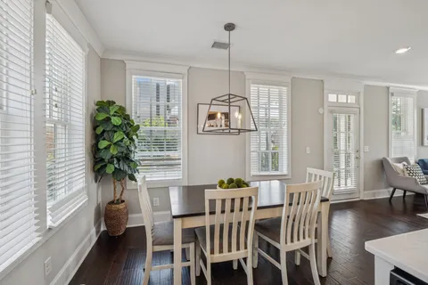 an aerial view of a city with lots of residential buildings