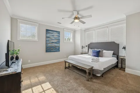 an aerial view of a city with lots of residential buildings