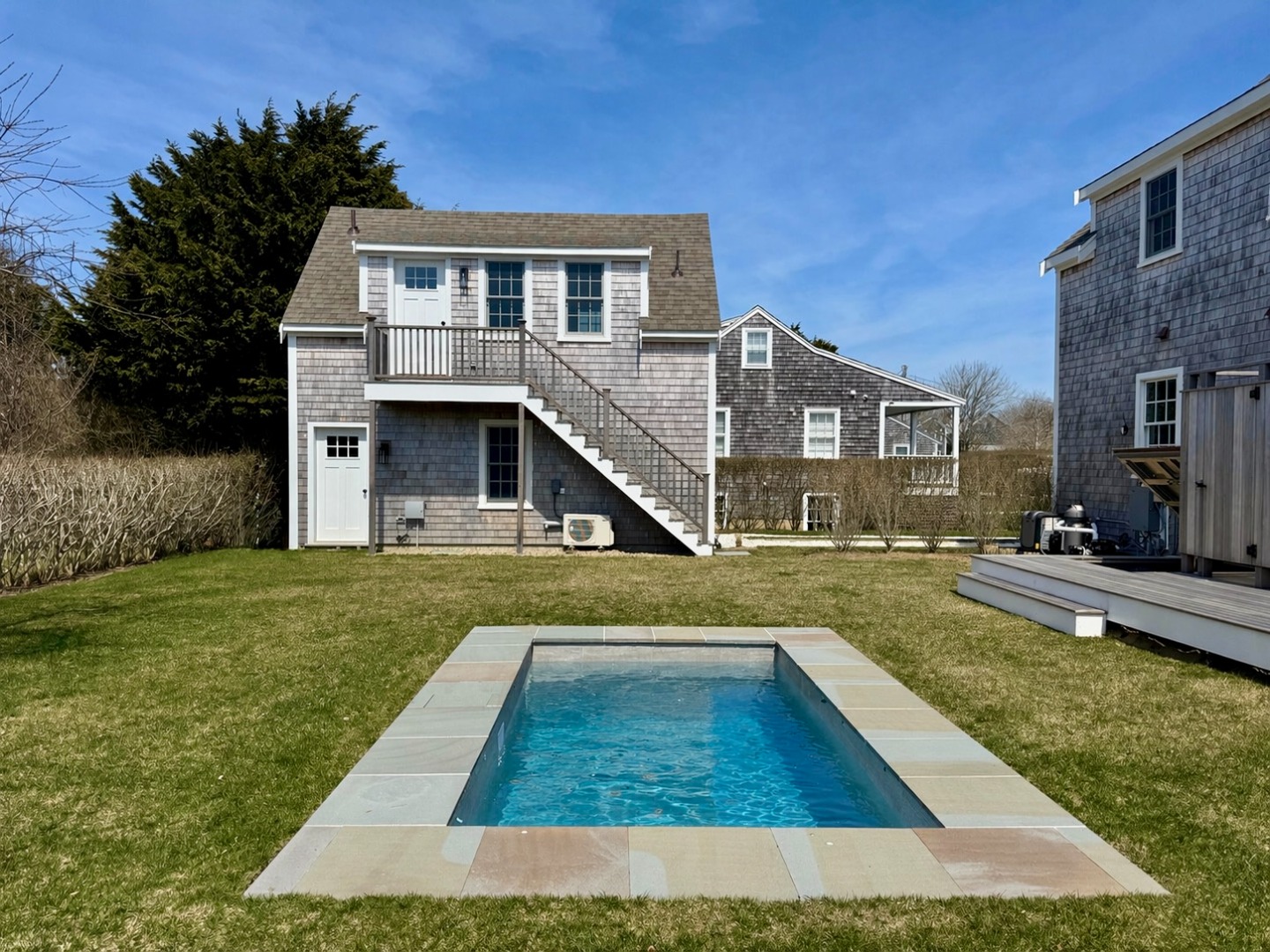8 Sconset Avenue Nantucket, MA 02554 - Photo 29 of 44 Exterior Rear Elevation & Pool