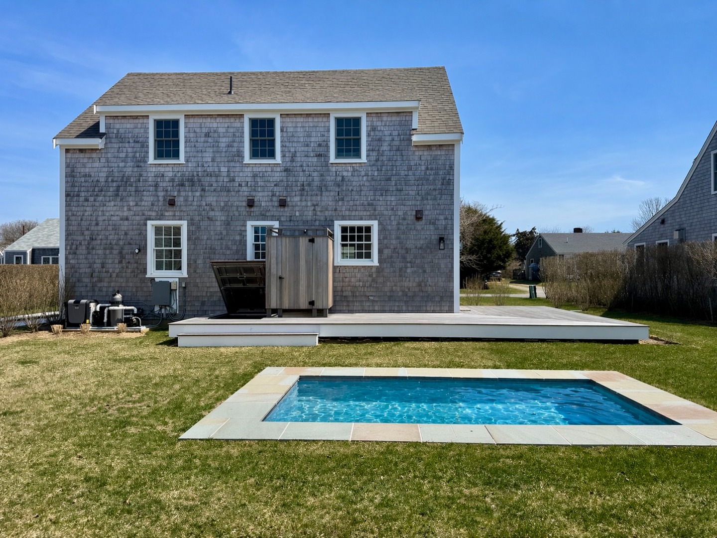 8 Sconset Avenue Nantucket, MA 02554 - Photo 30 of 44 Exterior Garage, Deck & Pool