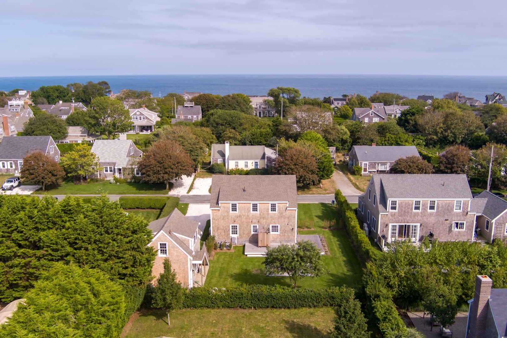 8 Sconset Avenue Nantucket, MA 02554 - Photo 40 of 44 Aerial East & North Elevations