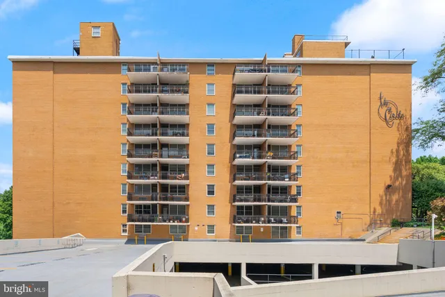 a front view of a building