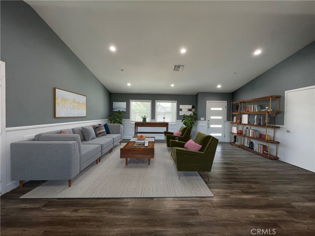 10055 East Ave R 10 Littlerock, CA 93543 - Photo 5 of 31 a living room with furniture and a wooden floor