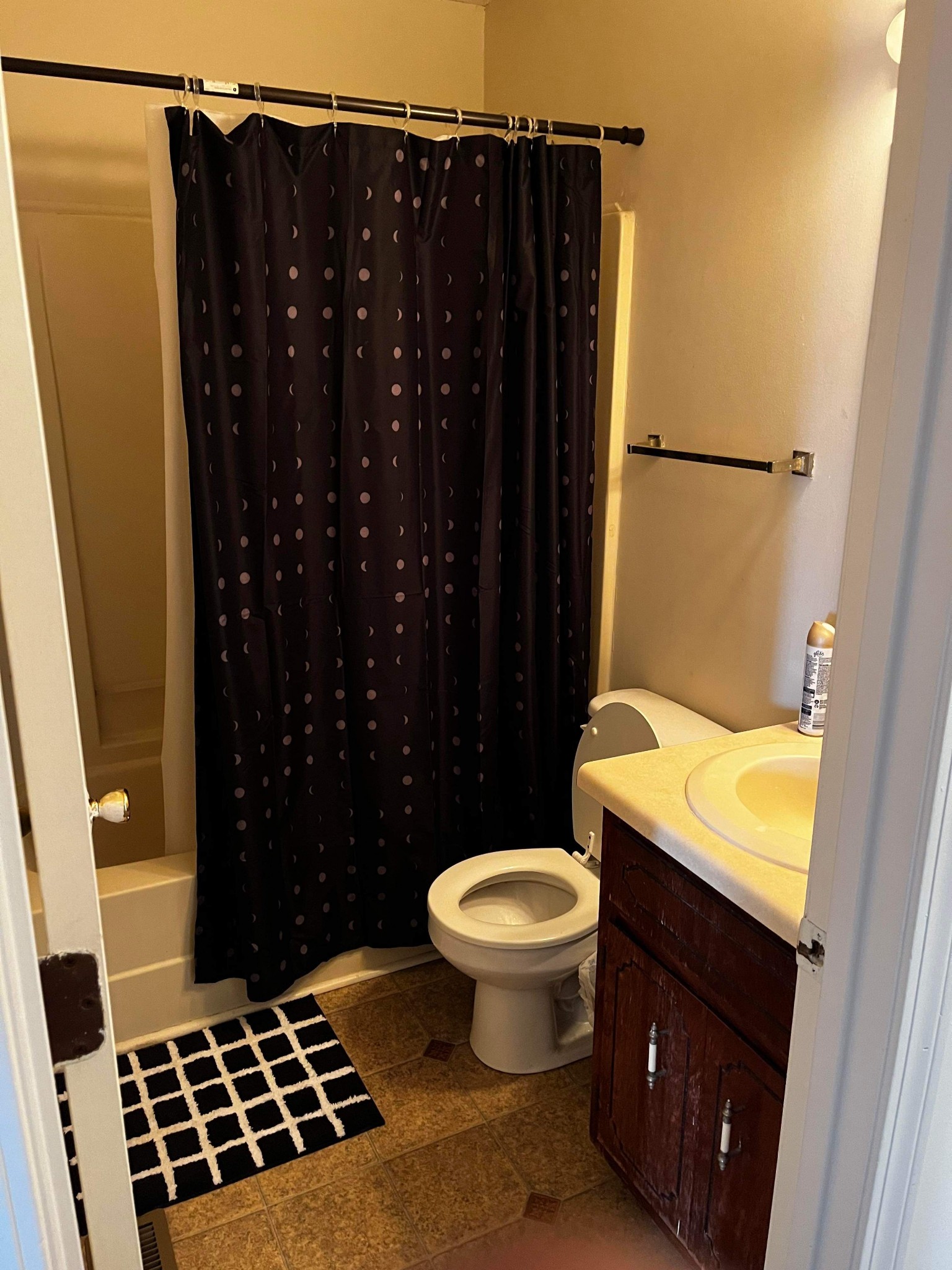 207 Quail Ridge Road Clarksville, TN 37042 - Photo 4 of 12 a bathroom with a sink a toilet a shower and a mirror