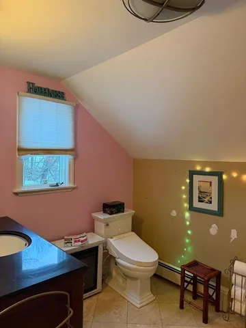 a bathroom with a toilet