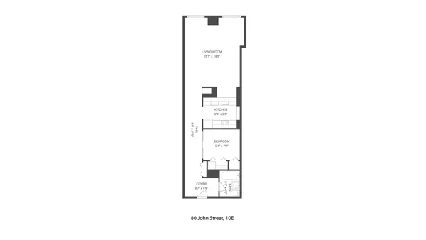 $739,995 | 80 John Street, Unit 10E | Financial District