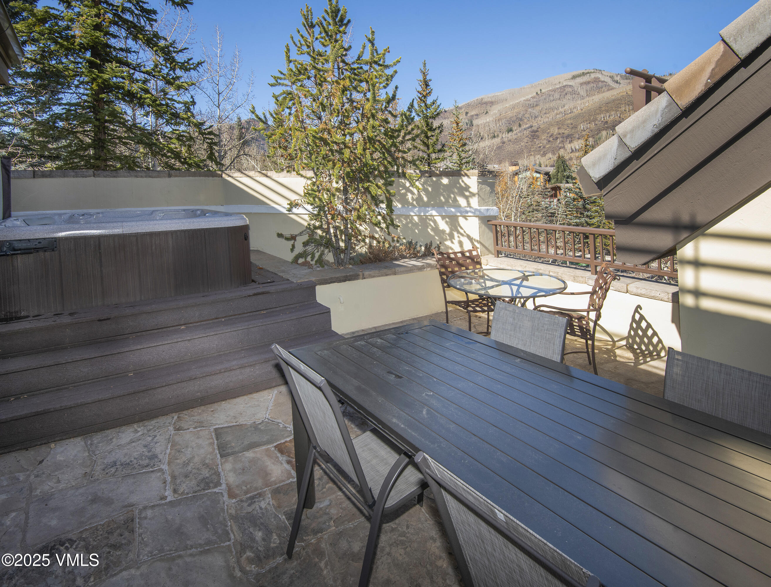 458 Vail Valley Drive, Unit R6 Vail, CO 81657 - Photo 36 of 47 Terrace with Dining Area
