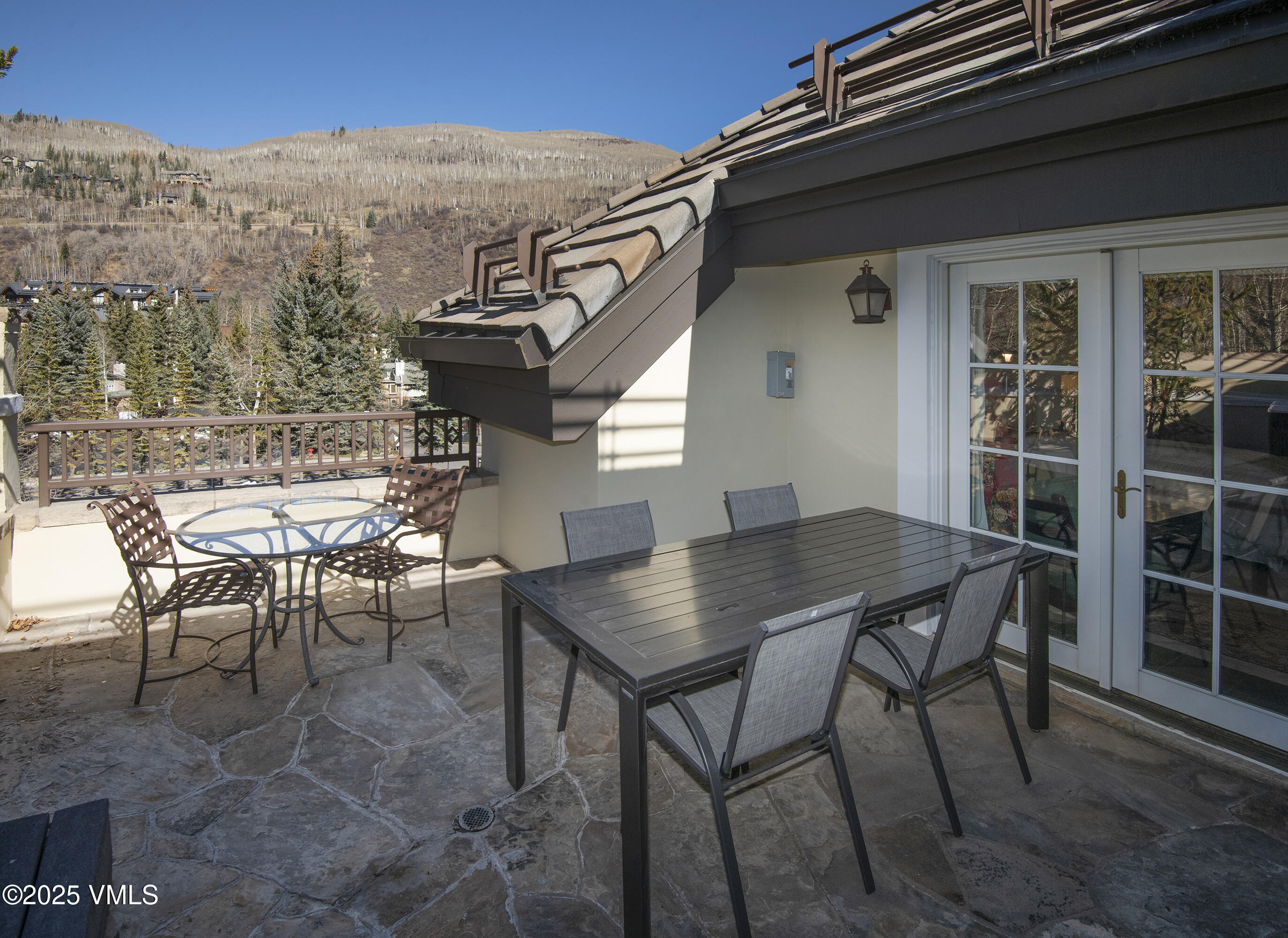 458 Vail Valley Drive, Unit R6 Vail, CO 81657 - Photo 37 of 47 Terrace with North Mountain Views