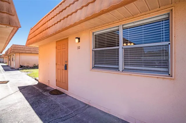 a view of a door and a outdoor space