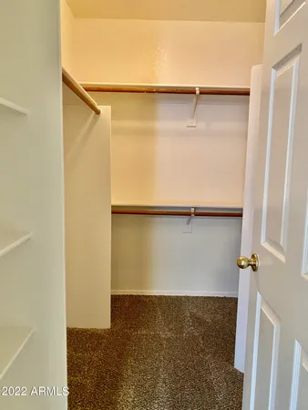 a close view of closet