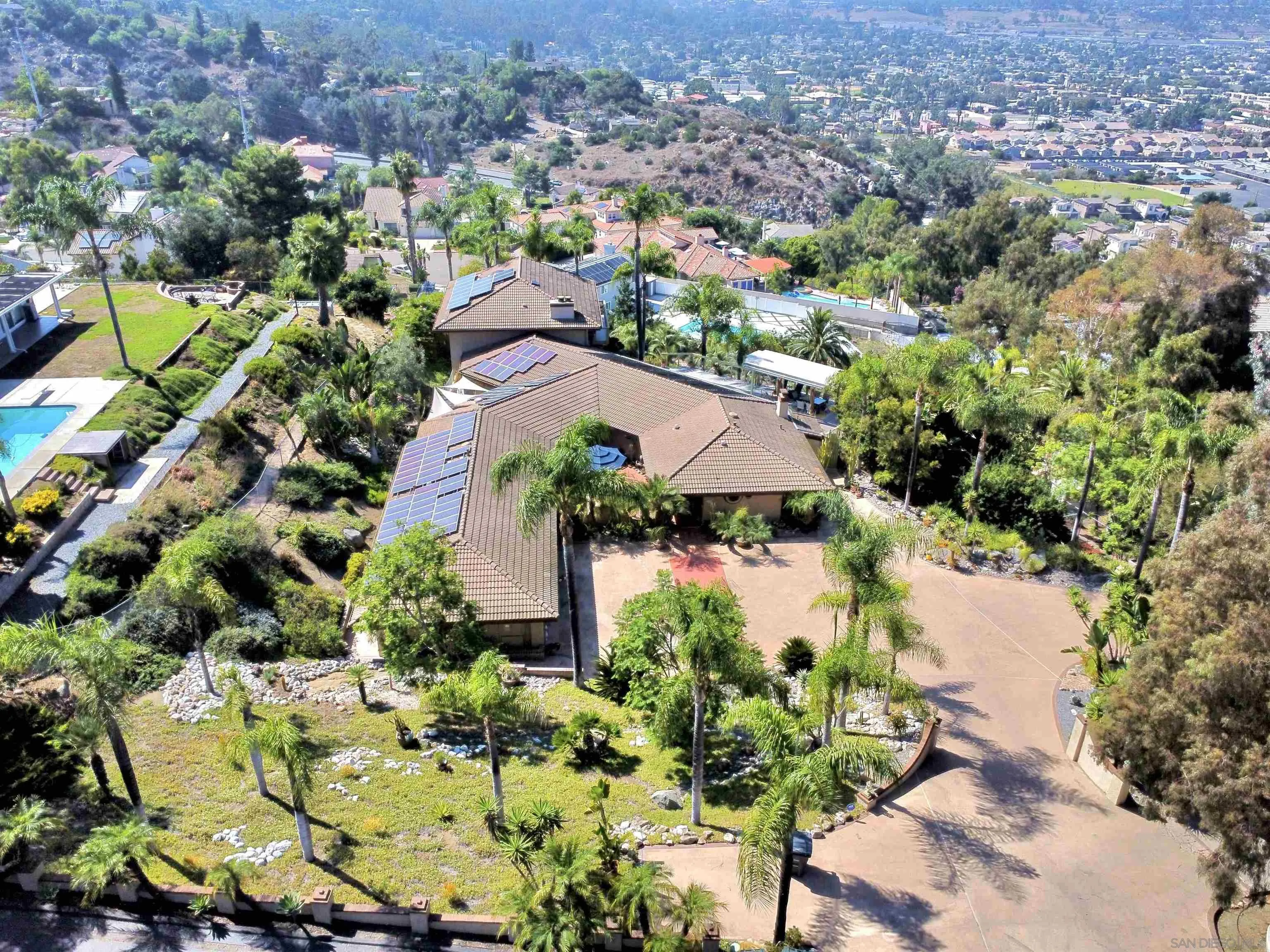 5346 Grandridge Road El Cajon, CA 92020 - Photo 41 of 50 an aerial view of residential houses with outdoor space