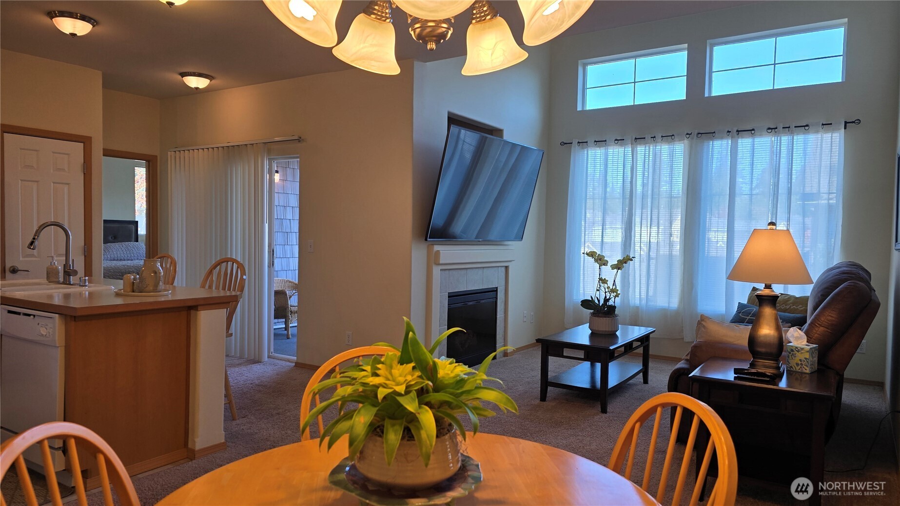 1373 Hudson Street DuPont, WA 98327 - Photo 3 of 12 a living room with fireplace furniture and a fireplace