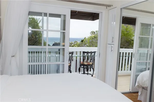 a balcony view with a balcony