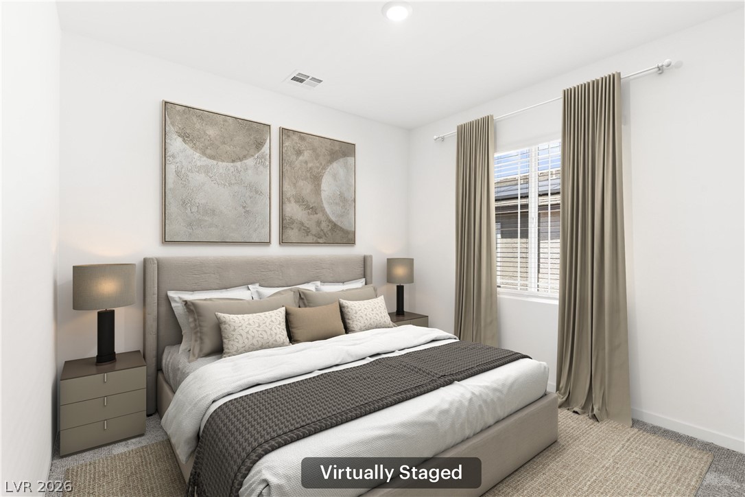 320 Isla Enclave Way Henderson, NV 89011 - Photo 29 of 49 Virtually Staged-well-lit and tranquil, this bedroom provides a serene retreat.