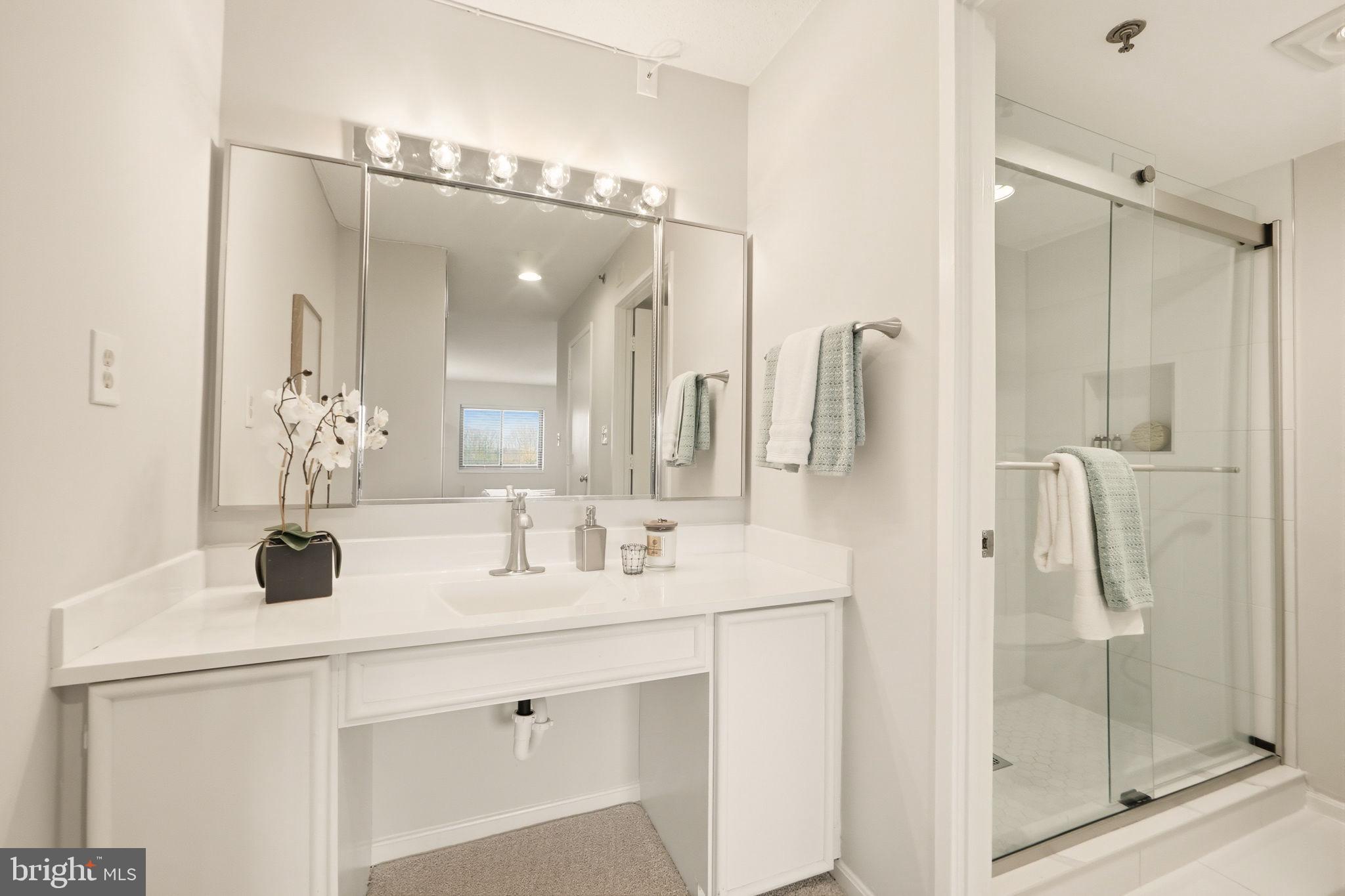 3330 North Leisure World Boulevard, Unit 5627 Silver Spring, MD 20906 - Photo 18 of 35 Primary bathroom and vanity