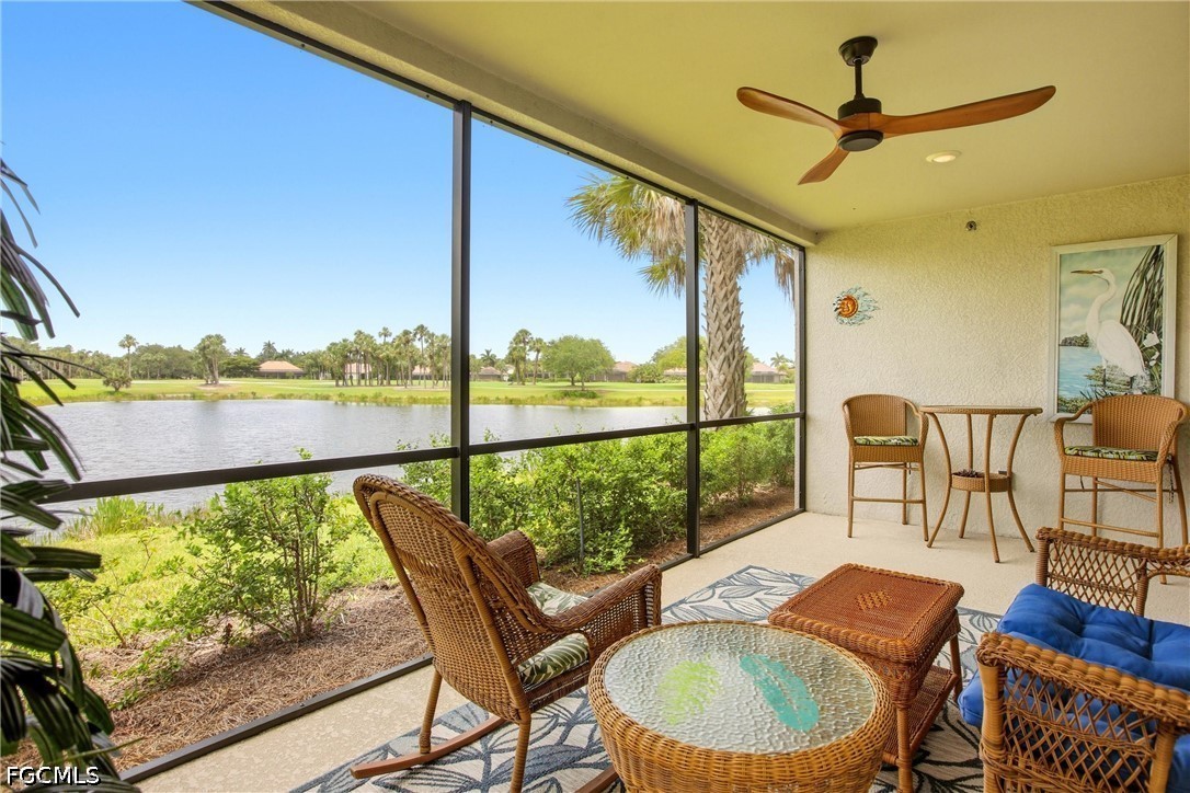 3751 Pebblebrook Ridge Court, Unit 101 Fort Myers, FL 33905 - Photo 40 of 48 a dining room with furniture and a floor to ceiling window