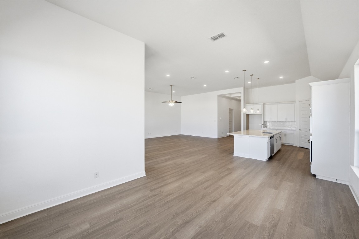 1208 Terrace View Drive Georgetown, TX 78628 - Photo 5 of 15 a view of kitchen with wooden floor