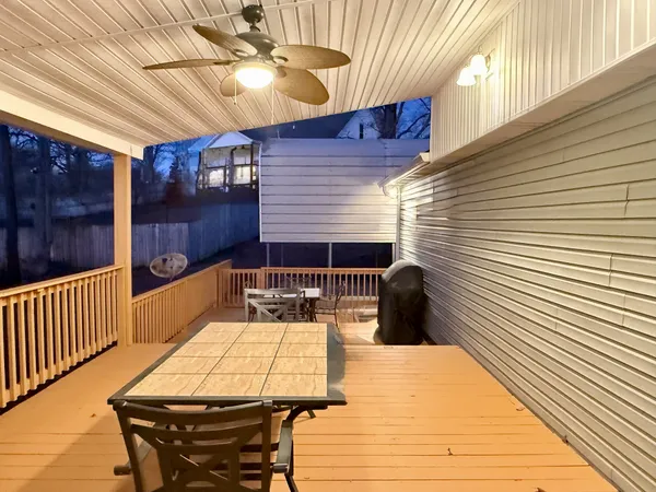 a view of a porch