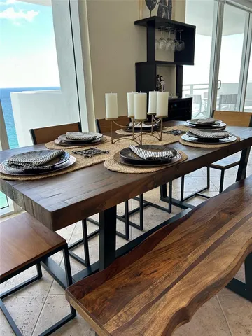 a view of a workspace with furniture