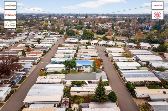 an aerial view of a city