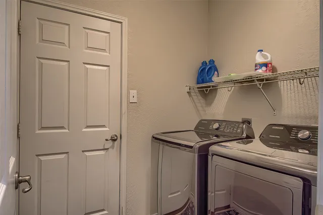 a room with storage and utility