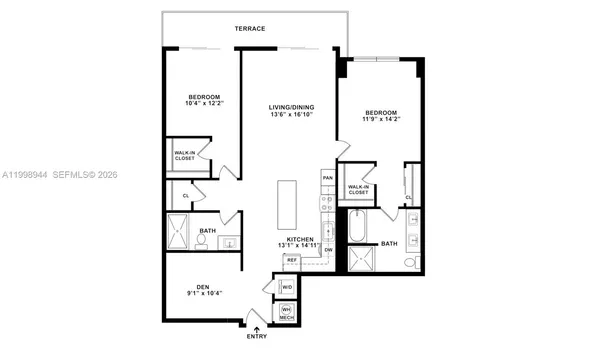 $4,350 | 101 Diplomat Parkway, Unit 1409, Hallandale Beach, FL 33009