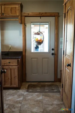 a view of a entryway door of the house