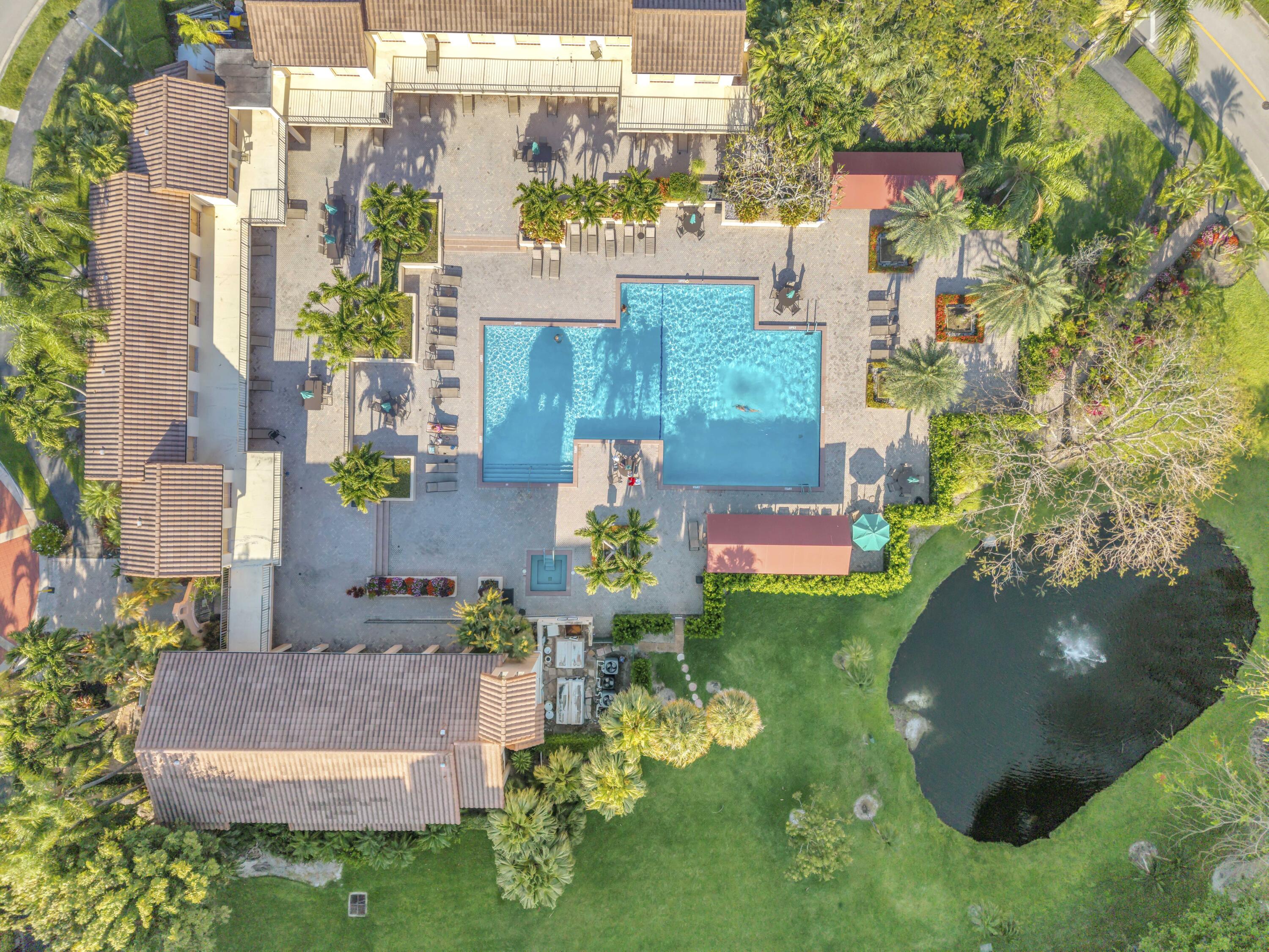 7178 Promenade Drive, Unit 801B Boca Raton, FL 33433 - Photo 42 of 46 aerial pool